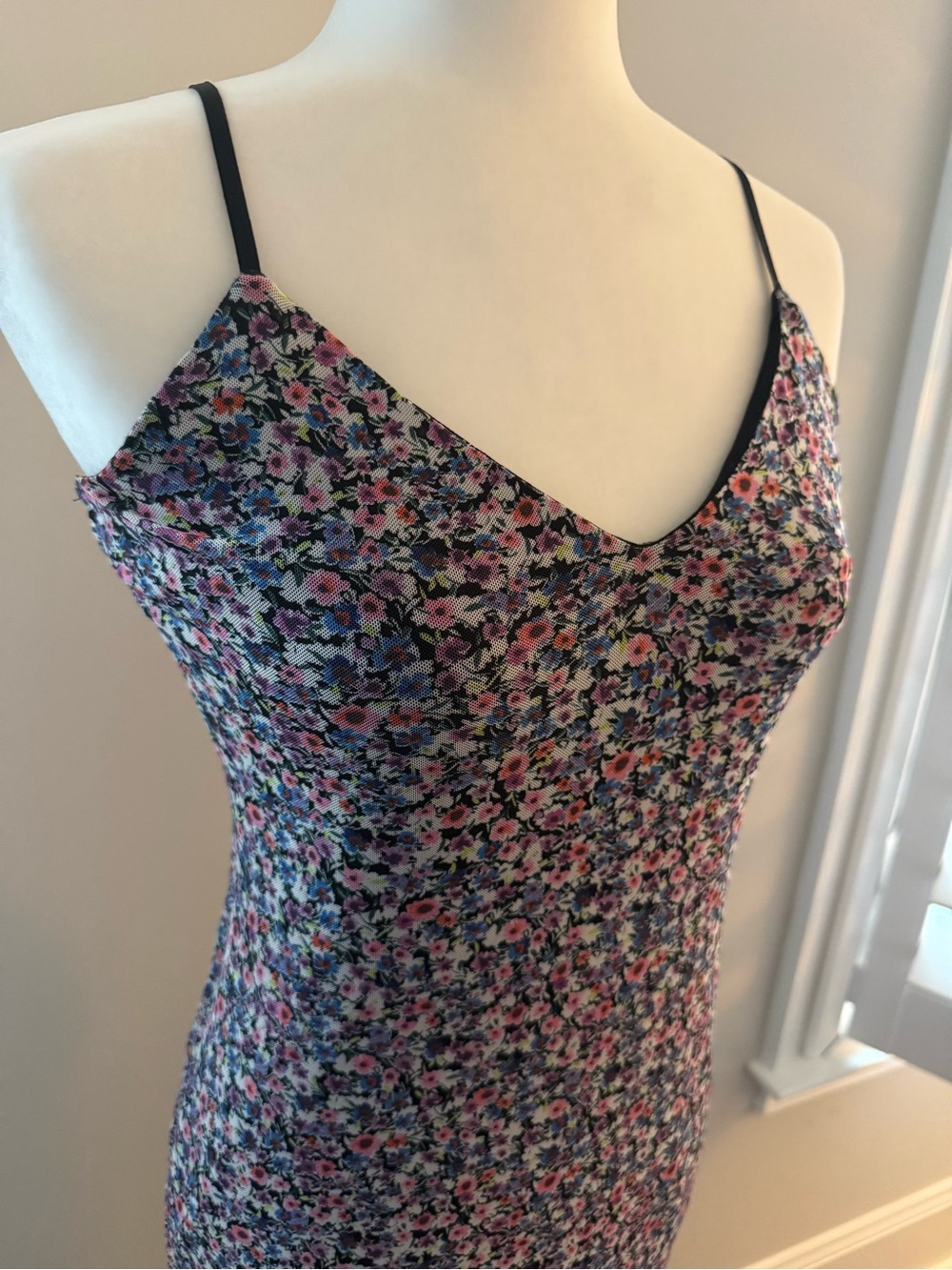 AFRM MIdi Spaghetti Strap Fully Lined Dress